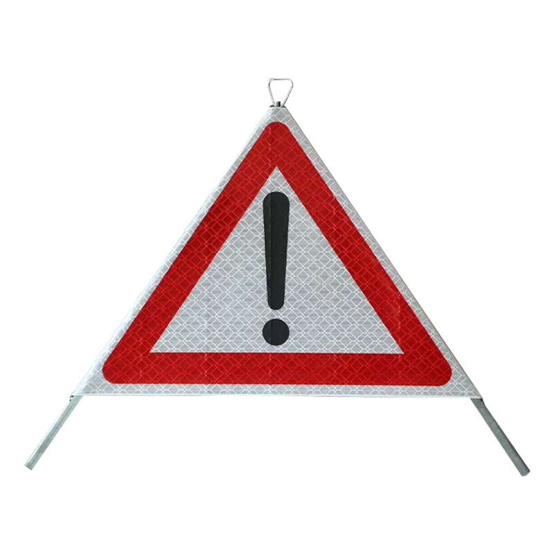 Roll Up Reflective Tripod Warning Sign - Warning Signal 7 Roll Up Reflective Tripod Warning Sign - Warning Signal 7