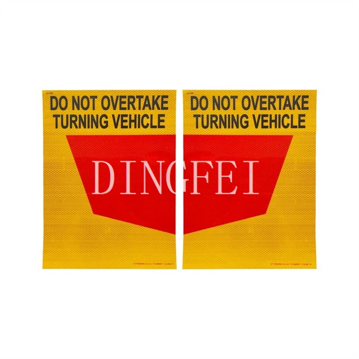 Rear Marking Plate Sticker