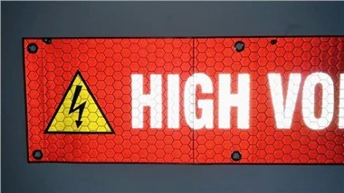 Elektrozaun-Warnschild
