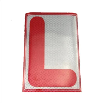 Packung mit 2 reflektierenden L-Board-Lernfahrer-Vinylaufklebern