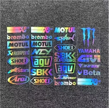 Reflektierender Aufkleber für Fahrradhelm