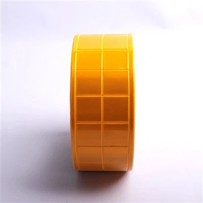 Orange kariertes PVC-Reflexband für Kleidung